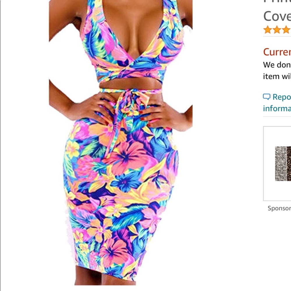 2 piece bathing suit can be worn how ever you like